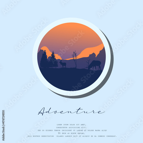 Wallpaper Mural Vector logo nature ilustration logo simple good for outdoor Torontodigital.ca