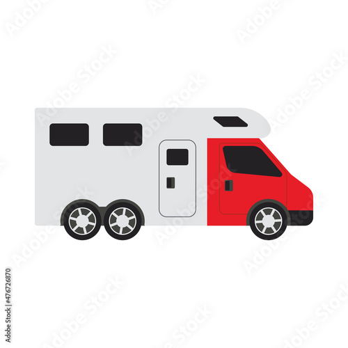 Icon Of Camping Family Caravan Car © Konovalov Pavel