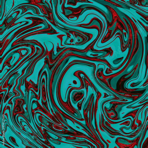 Abstract green psychedelic Liquid Swirl Marble Marmer Background Pattern