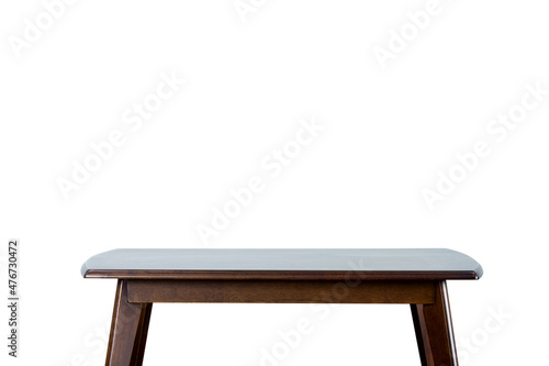 table for placing things on white background