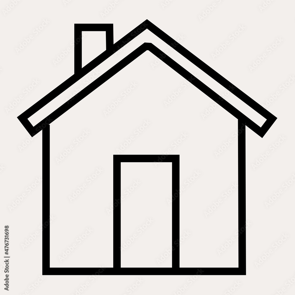 Home Icon for Graphic Design Projects, vector Home Icon for Graphic Design Projects, vector