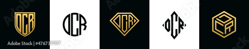 Initial letters DCR logo designs Bundle photo