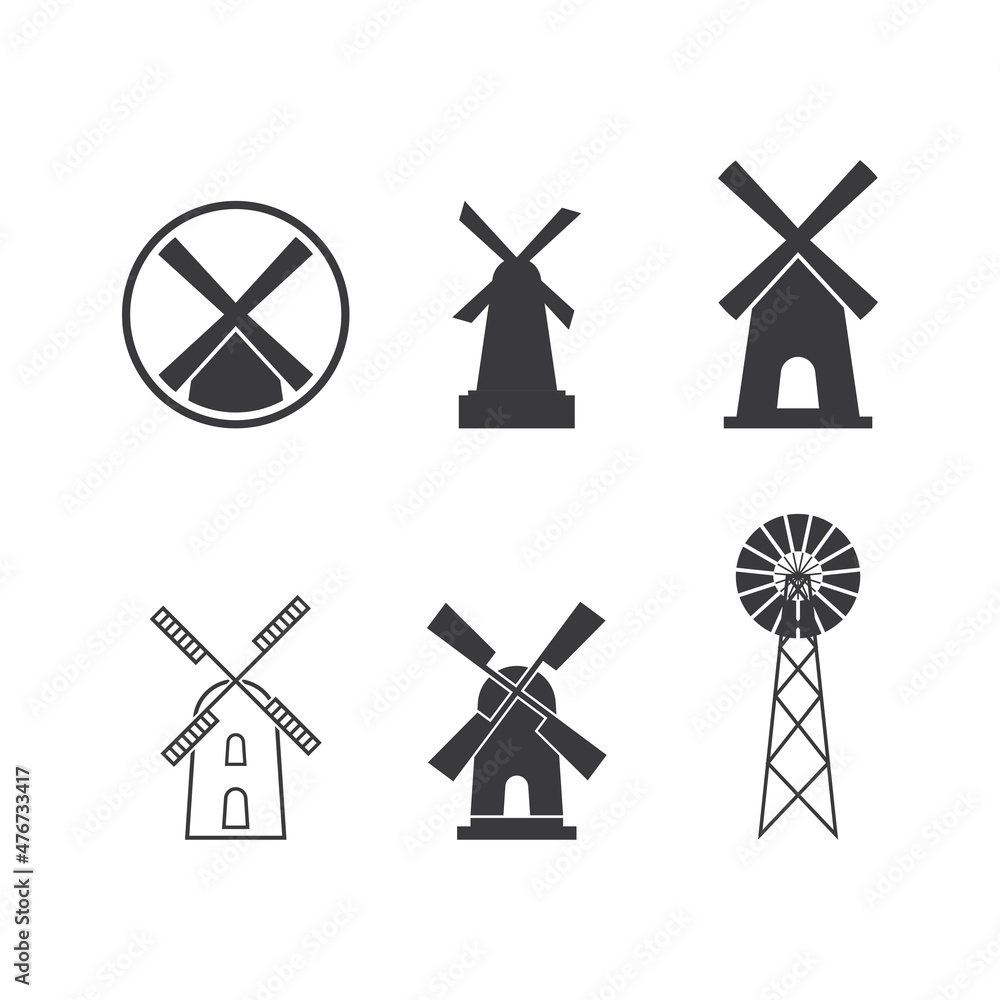 Windmill logo vector Windmill logo vector