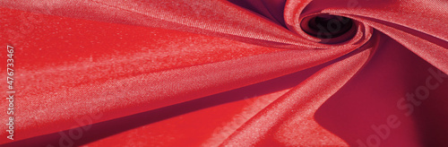 Silk fabric, ruby ​​red. The photo is intended for, interior, imitation of fashion designer, marketing, architecture, sketch layout, entourage photo