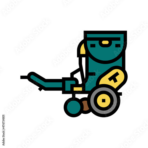 seed drill farmland machine color icon vector. seed drill farmland machine sign. isolated symbol illustration