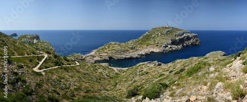 Path to Lighthouse in Cabrera island photo