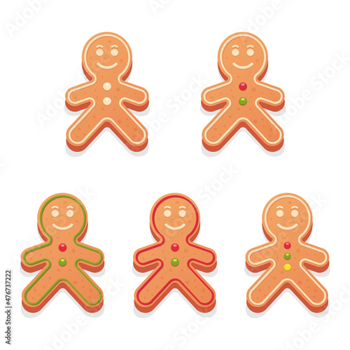 gingerbread on a white background photo