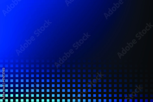 Abstract geometric blue color background with rectangle shape, halftone effect. Vector illustration.