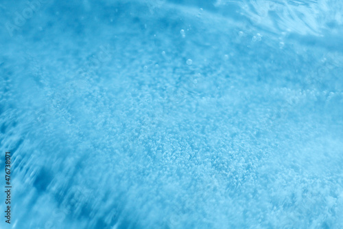 Background texture of cold blue ice
