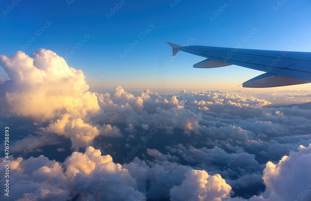 Fototapeta premium Flying above the clouds