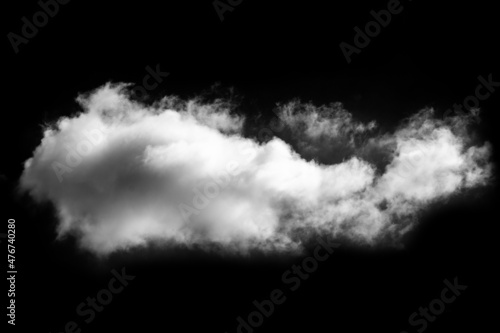 Designer Photography. Sky and clouds isolated on black backgroun