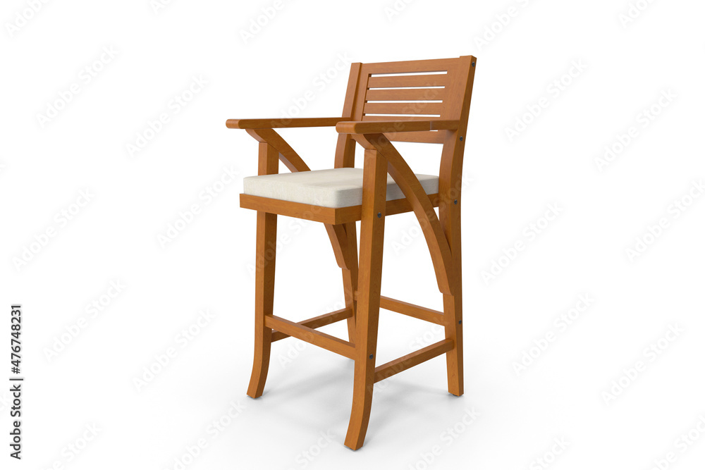 Outdoor Acacia Wood Bar Stool Outdoor Acacia Wood Bar Stool