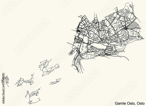 Photography Detailed navigation urban street roads map on vintage beige background of the qu