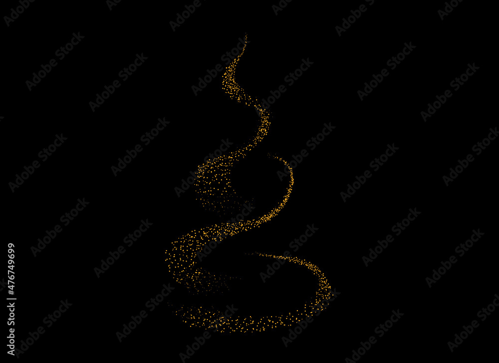 Gold glitter particles Christmas tree with star isolated on png or transparent background. Graphic resources for New Year, Birthdays and luxury card. Vector illustration Gold glitter particles Christmas tree with star isolated on png or transparent background. Graphic resources for New Year, Birthdays and luxury card. Vector illustration