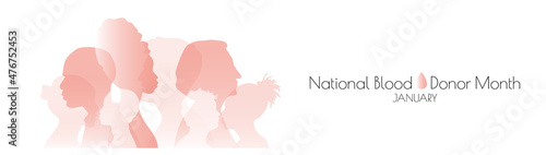 National Blood Donor Month banner.