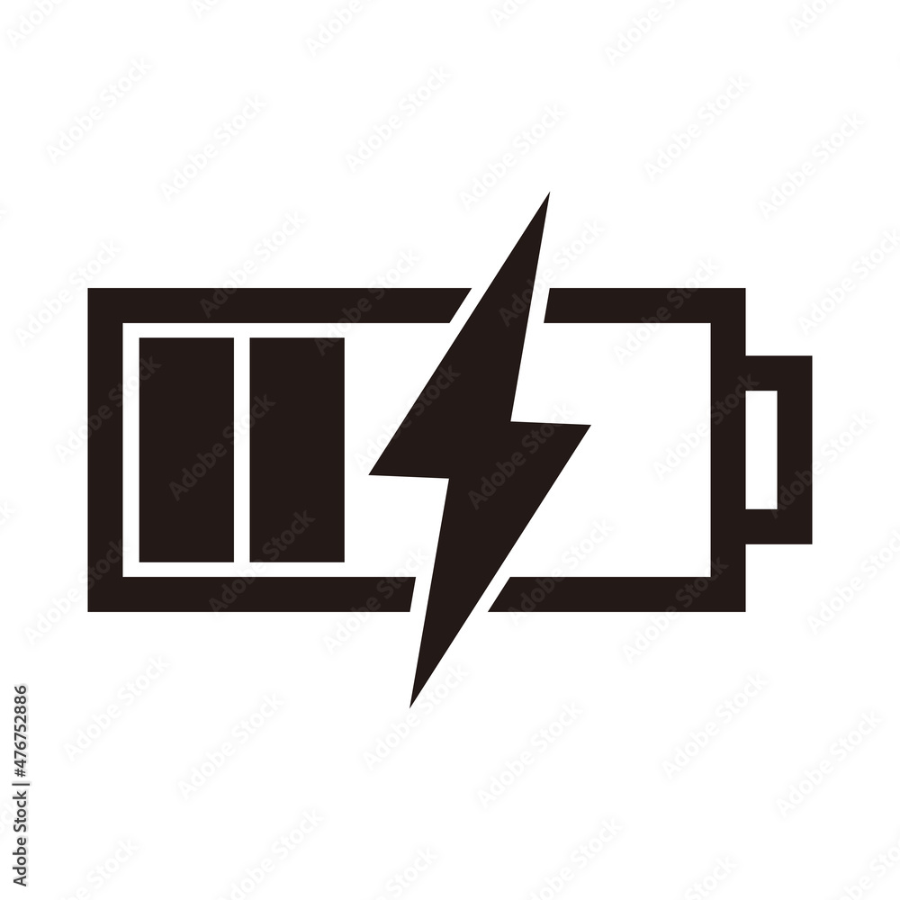 Battery charging icon vector illustration Battery charging icon vector illustration