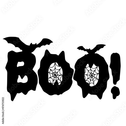 boo halloween inspirational quotes, motivational positive quotes, silhouette arts lettering design