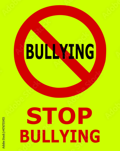 stop bullying sign