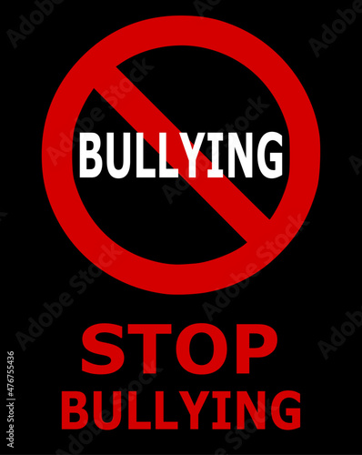stop bullying sign
