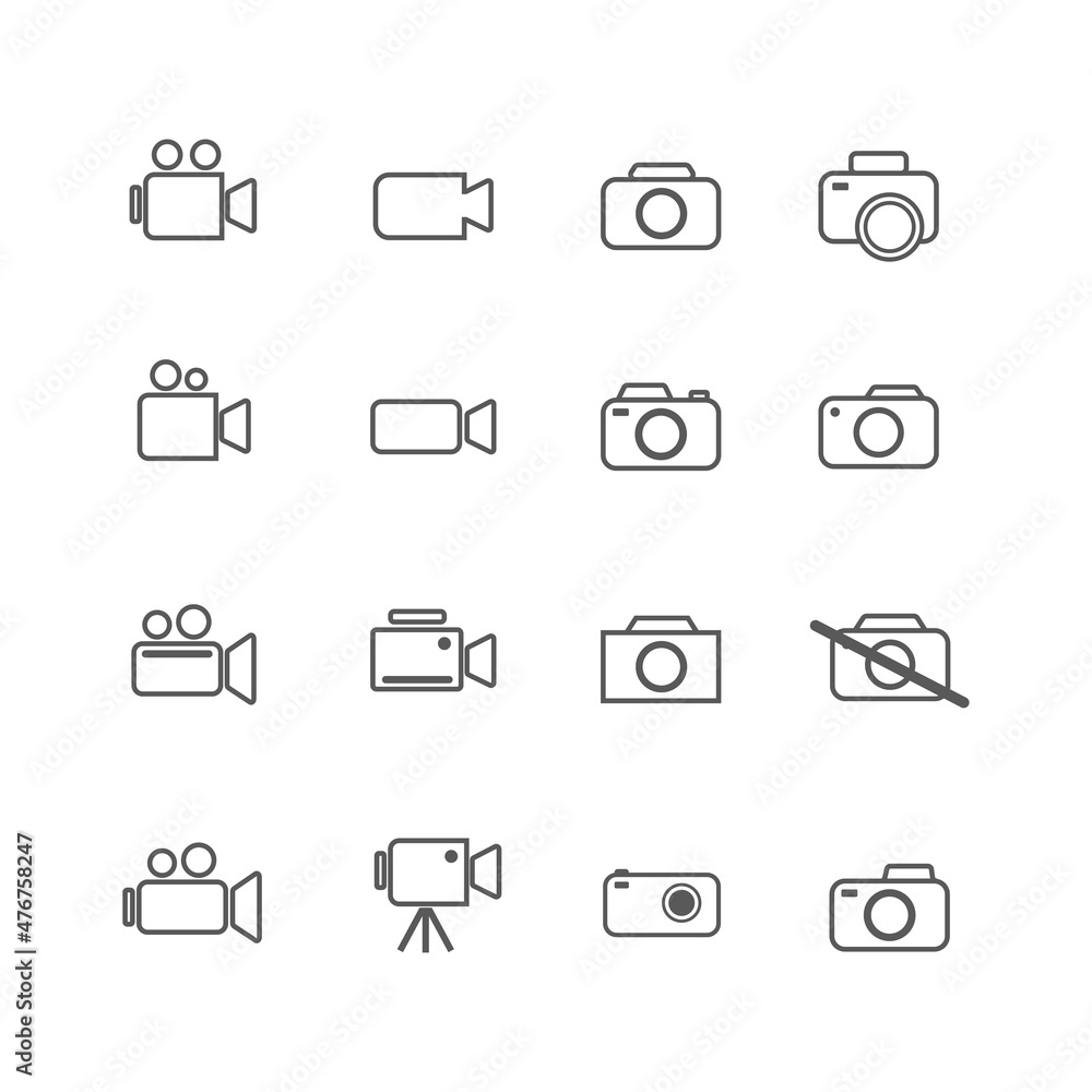 Vector graphic illustration of a simple photography icon. Great for photography designs, photography contest posters, symbols, signs, etc Vector graphic illustration of a simple photography icon. Great for photography designs, photography contest posters, symbols, signs, etc