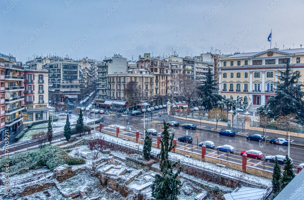 Thessaloniki in wintertime, HDR Image