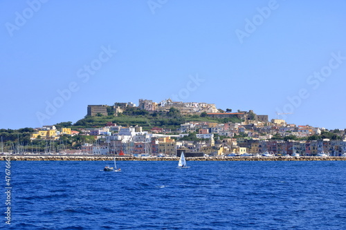 Marina di Procida, view from the boat