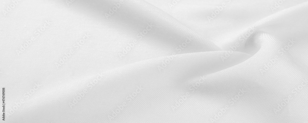 white fabric, twill. Thin fabric with diagonal weaving of threads. From Latin and French, the name of the material is translated Texture
