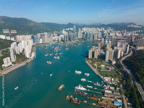 Hong Kong boat factory © leungchopan