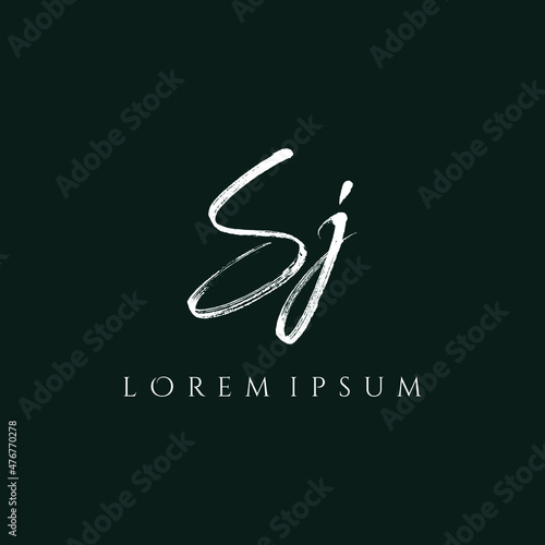 Letter SJ luxury logo design vector