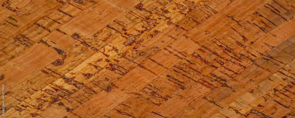cork, floor and wall tiles. Peel - Quercus Suber L cork oak bark grown in the Western Mediterranean. Texture, background