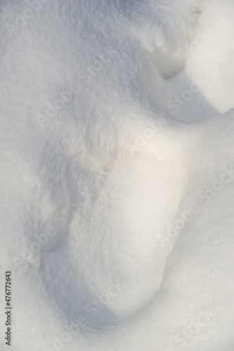 Snow texture. Snow consists of individual ice crystals that grow suspended in the atmosphere, usually in clouds, and then fall, accumulating on the ground, where they undergo further changes.