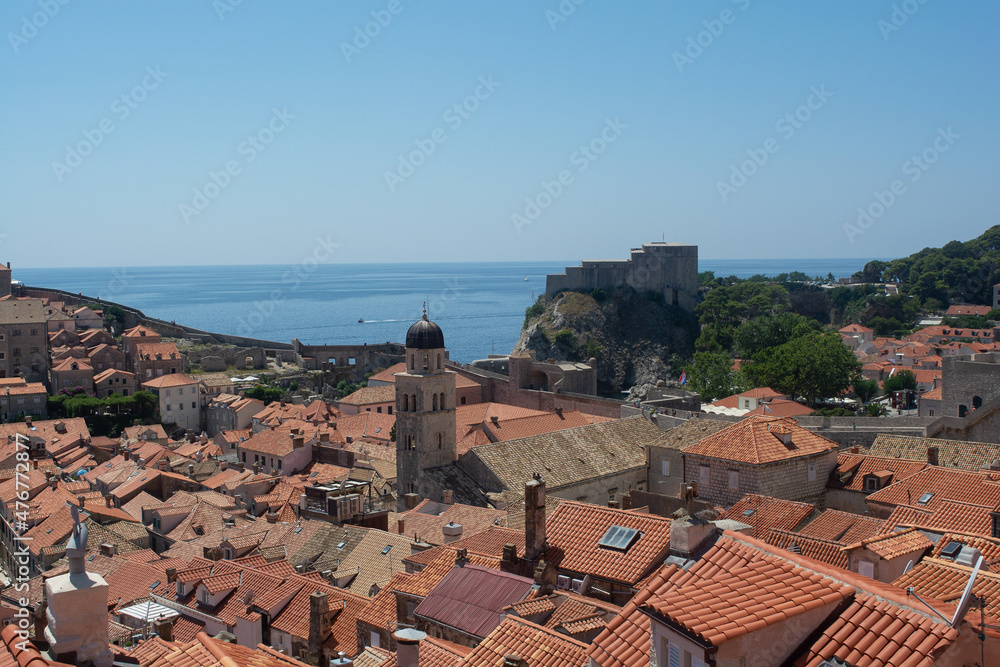 view of the town dubrovnik