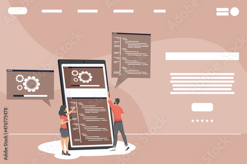 developers web in smartphone