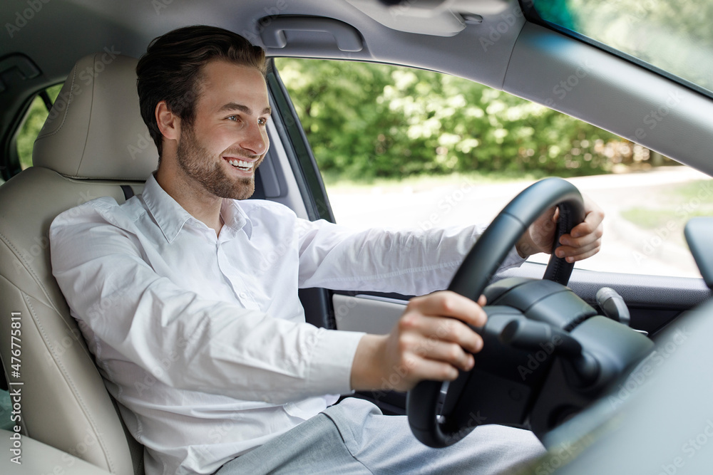 Buying new car, going to office, traffic in city, covid-19 quarantine and social distancing Buying new car, going to office, traffic in city, covid-19 quarantine and social distancing