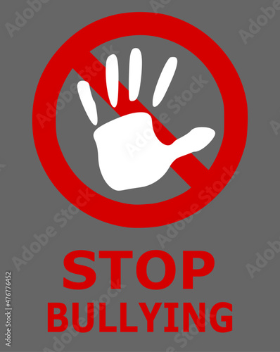 stop bullying sign 