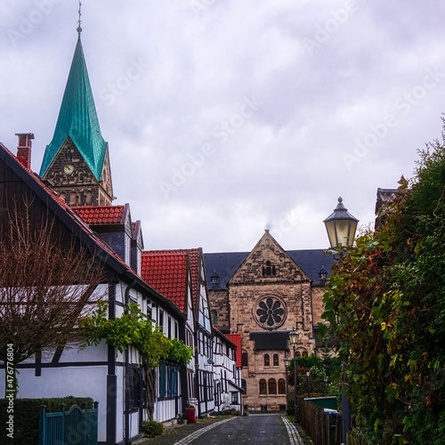 Historisches Dorf und Fachwerkhäuser in Westerholt in Herten