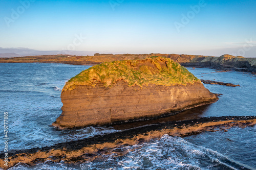 The beautiful eagles nest rock by Mountcharles in County Donegal - Ireland. photo