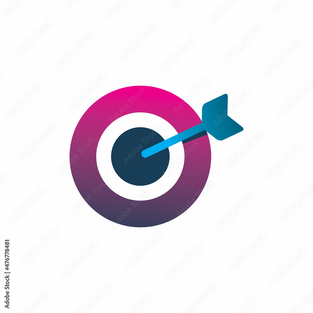 circle arrow target logo design circle arrow target logo design