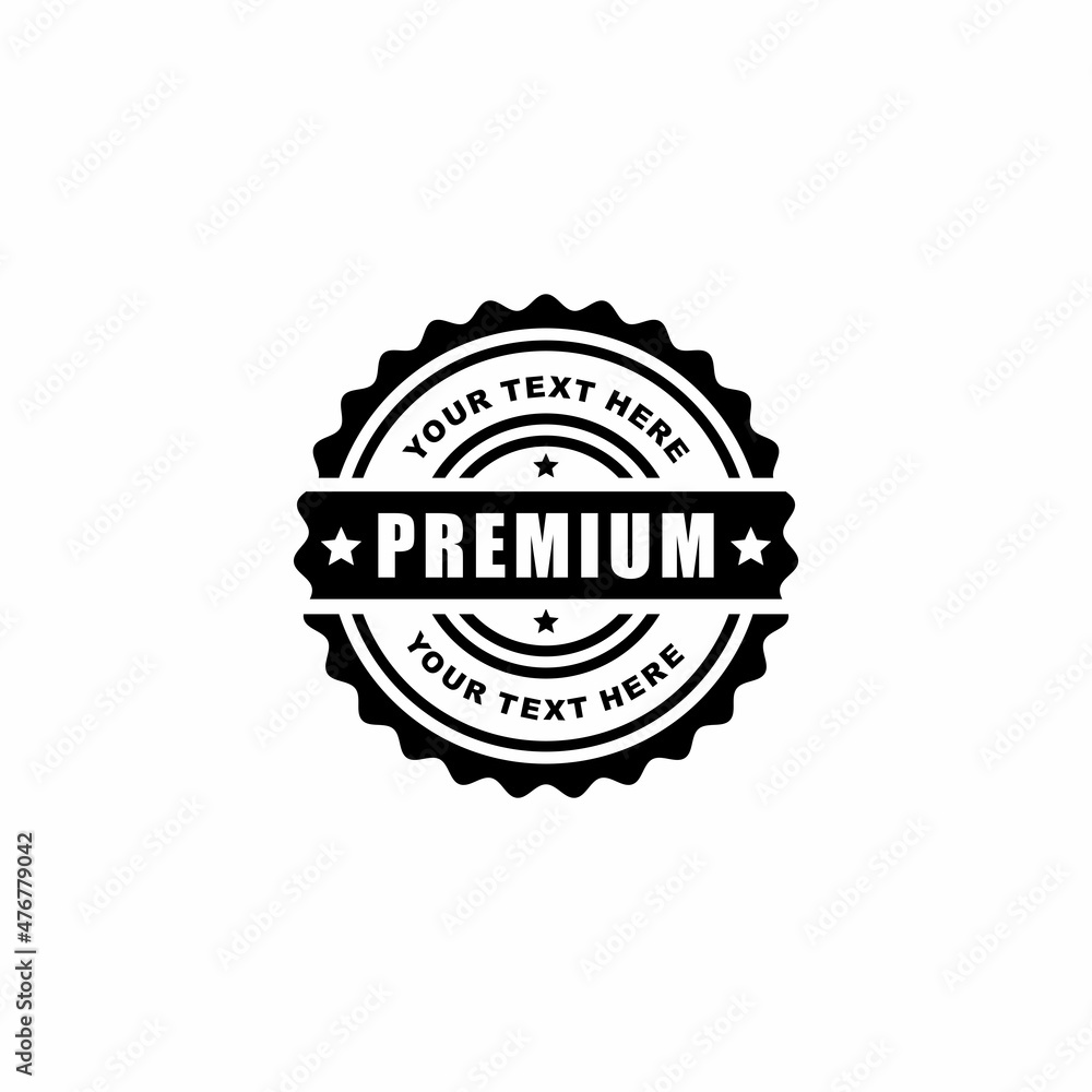 Premium stamp seal icon vector illustration Premium stamp seal icon vector illustration