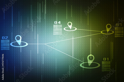 Business Network Concept Background, Social Networks and interaction concept, Digital Abstract Technology background, Social connection and networking background