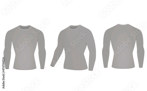 Drying long sleeved t shirt. vector