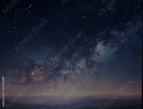 3d render illustration, Amazing and unique picture of starry sky