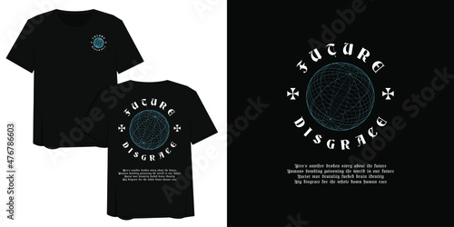 Street Wear Graphic Design Illustration of Future Disgrace