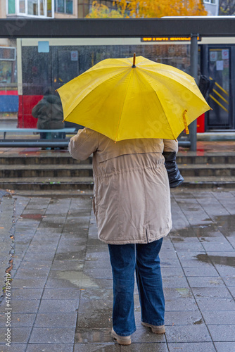 Yellow Umberlla Rain