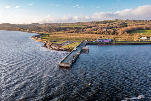 The pier in Mountcharles in County Donegal - Ireland. photo