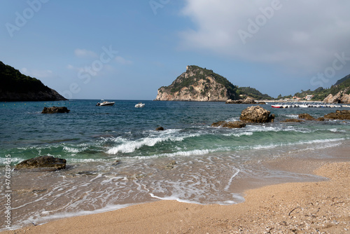 Coast of the island of Greece.