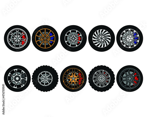 wheel variant vector