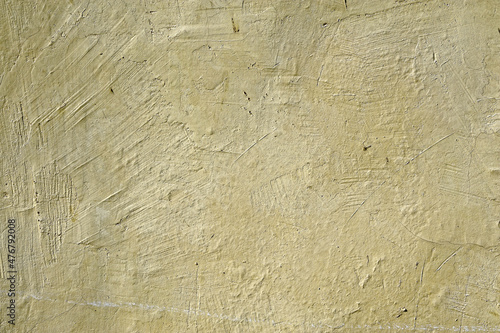 Wall plastered with plaster putty