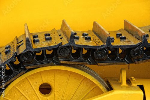 Fragment of the crawler mechanism.
