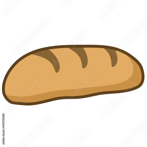 Bread icon. Suitable to use for bakery, food menu, online shop, pastry, restaurant, cafe, etc. 100% vector icon.